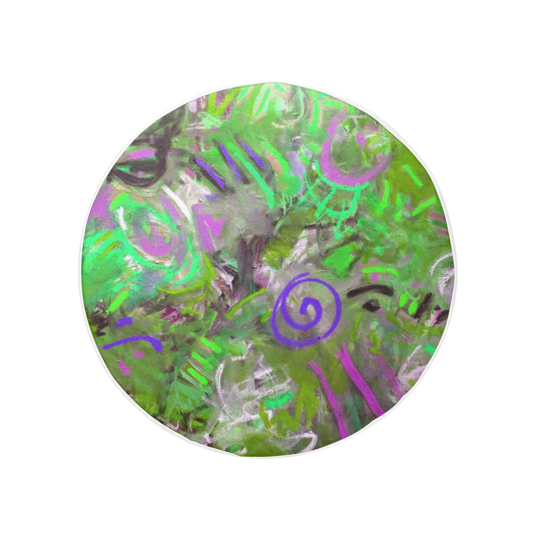 Graffiti Abstract Green 32 Inch Spare Tire Cover