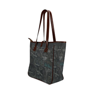 Painted Skulls Glowing Classic Tote Bag (Model 1644)