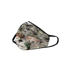 Painted Skulls Mouth Mask in One Piece (2 Filters Included) (Model M02)
