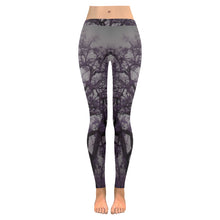 Load image into Gallery viewer, Spooky Tree Purple Low Rise Leggings (Invisible Stitch) (Model L05)