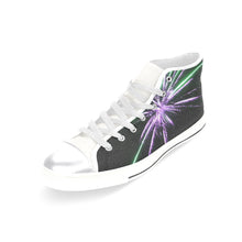 Load image into Gallery viewer, Fireworks Star Purple Women&#39;s Classic High Top Canvas Shoes (Model 017)