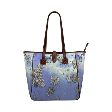 Patches of Moss Blue Classic Tote Bag (Model 1644)