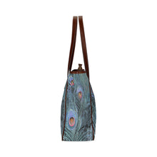 Load image into Gallery viewer, Peacock Feathers Blue Classic Tote Bag (Model 1644)