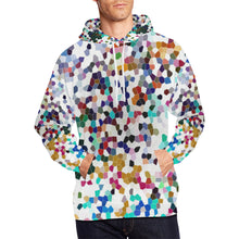 Load image into Gallery viewer, Holiday Paisley Negative Mosaic All Over Print Hoodie for Men/Large Size (USA Size) (Model H13)