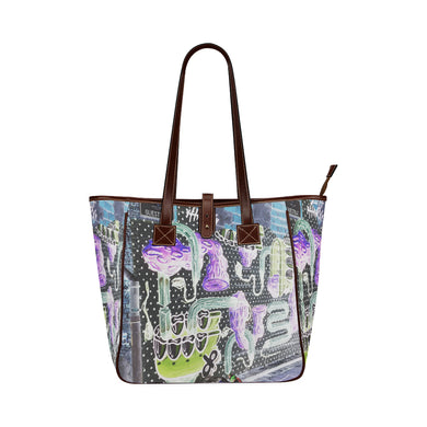 Complex Graffiti Negative Classic Tote Bag (Model 1644)