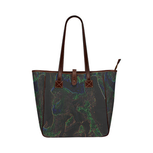 Sea of Flames Glowing Classic Tote Bag (Model 1644)