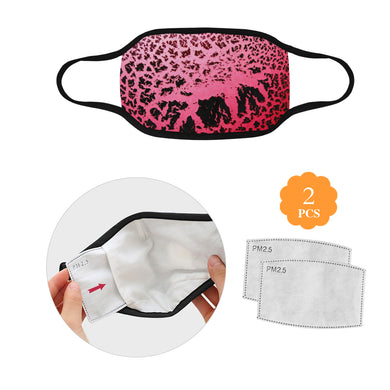 Crackle Art Pink Mouth Mask (2 Filters Included)