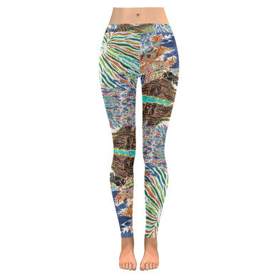 Pleasantly Paisley Reverse Low Rise Leggings (Invisible Stitch) (Model L05)
