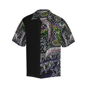 Complex Graffiti Glowing Hawaiian Shirt (Model T58)