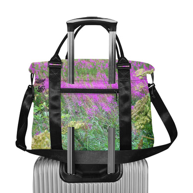 Sea of Fireweed Flower Large Capacity Duffle Bag (Model 1715)