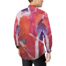 Load image into Gallery viewer, Abstract Circles Men&#39;s All Over Print Casual Dress Shirt (Model T61)