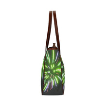 Load image into Gallery viewer, Fireworks Burst Green Classic Tote Bag (Model 1644)