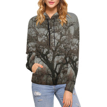 Load image into Gallery viewer, Spooky Tree All Over Print Hoodie for Women (USA Size) (Model H13)