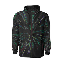 Load image into Gallery viewer, Fireworks Burst Glowing All Over Print Quilted Windbreaker for Men (Model H35)
