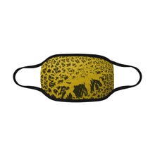 Load image into Gallery viewer, Crackle Art Yellow Mouth Mask (2 Filters Included)