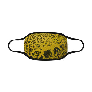 Crackle Art Yellow Mouth Mask (2 Filters Included)