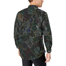 Load image into Gallery viewer, Oil Paints Glowing Men&#39;s All Over Print Casual Dress Shirt (Model T61)