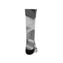 Load image into Gallery viewer, Abstract Circles Black and White Trouser Socks (For Men)