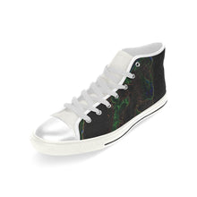 Load image into Gallery viewer, Sea of Flames Glowing Men’s Classic High Top Canvas Shoes (Model 017)