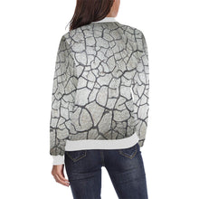 Load image into Gallery viewer, Crackle All Over Print Bomber Jacket for Women (Model H36)