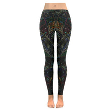 Load image into Gallery viewer, Oil Paints Glowing Low Rise Leggings (Invisible Stitch) (Model L05)