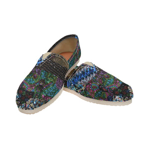 Dark Paisley Unisex Classic Canvas Slip-On (Model 1206)