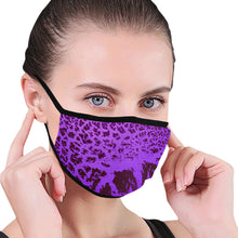 Load image into Gallery viewer, Crackle Art Purple Mouth Mask (Pack of 3)