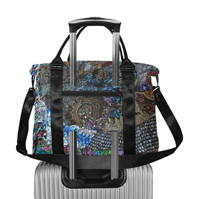 Cresent Paisley Large Capacity Duffle Bag (Model 1715)