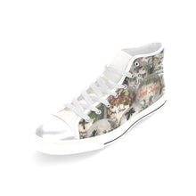 Load image into Gallery viewer, Painted Skulls Women&#39;s Classic High Top Canvas Shoes (Model 017)