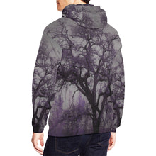 Load image into Gallery viewer, Spooky Tree Purple All Over Print Hoodie for Men/Large Size (USA Size) (Model H13)