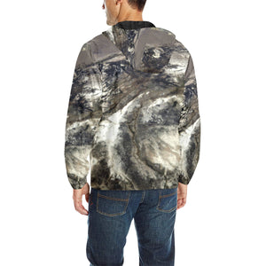 Aerial Ground All Over Print Quilted Windbreaker for Men (Model H35)