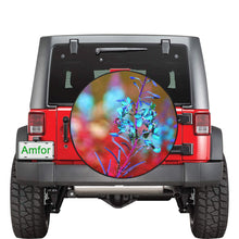 Load image into Gallery viewer, Fireweed Flower Blue 34 Inch Spare Tire Cover