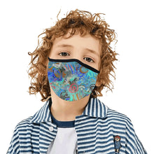 Load image into Gallery viewer, Graffiti Abstract Aqua Mouth Mask in One Piece (2 Filters Included) (Model M02)