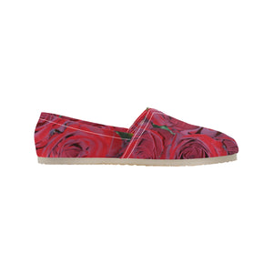 Rose Bouquet Flower Unisex Classic Canvas Slip-On (Model 1206)