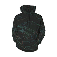 Load image into Gallery viewer, Abstract Circles Glowing All Over Print Hoodie for Women (USA Size) (Model H13)