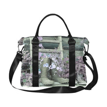 Load image into Gallery viewer, Blooming Boots Flower Purple Large Capacity Duffle Bag (Model 1715)