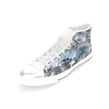 Load image into Gallery viewer, Painted Skulls Negative Women&#39;s Classic High Top Canvas Shoes (Model 017)
