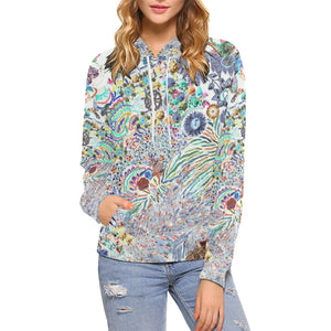 I Spy Paisley Negative All Over Print Hoodie for Women (USA Size) (Model H13)