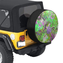 Load image into Gallery viewer, Graffiti Abstract Green 34 Inch Spare Tire Cover