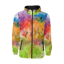 Load image into Gallery viewer, Splash of Color All Over Print Quilted Windbreaker for Men (Model H35)