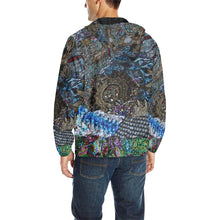 Load image into Gallery viewer, Cresent Paisley All Over Print Quilted Windbreaker for Men (Model H35)