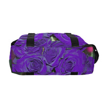 Load image into Gallery viewer, Rose Bouquet Flower Purple Large Capacity Duffle Bag (Model 1715)