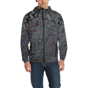 I Spy Paisley Glowing All Over Print Quilted Windbreaker for Men (Model H35)