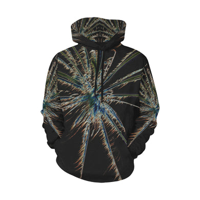 Fireworks Star Glowing All Over Print Hoodie for Women (USA Size) (Model H13)