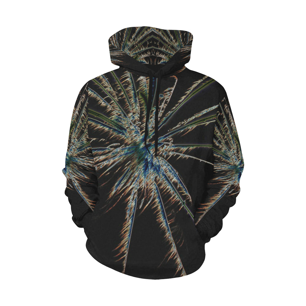 Fireworks Star Glowing All Over Print Hoodie for Women (USA Size) (Model H13)