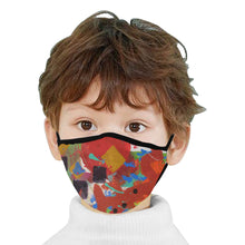 Load image into Gallery viewer, Abstract Squares Mouth Mask (Pack of 3)