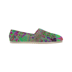Holiday Paisley Aqua Unisex Classic Canvas Slip-On (Model 1206)