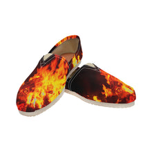 Load image into Gallery viewer, Flames Unisex Classic Canvas Slip-On (Model 1206)