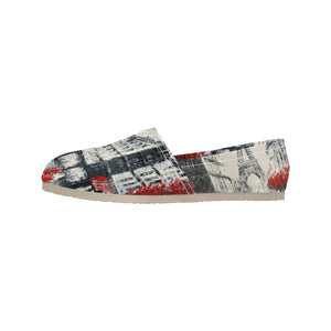 Paris Eiffel Tower Unisex Classic Canvas Slip-On (Model 1206)