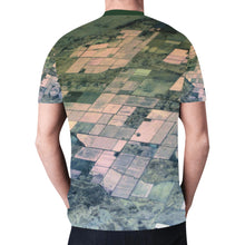 Load image into Gallery viewer, Patchwork Aerial Green New All Over Print T-shirt for Men (Model T45)